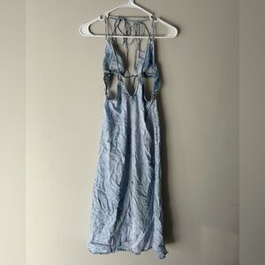 Free bird boho soft denim dress